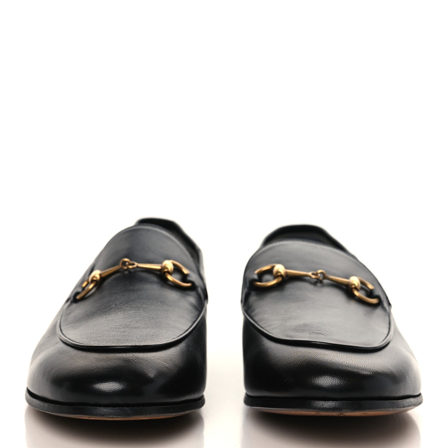Lambskin Womens Brixton Horsebit Loafers 40.5 Black