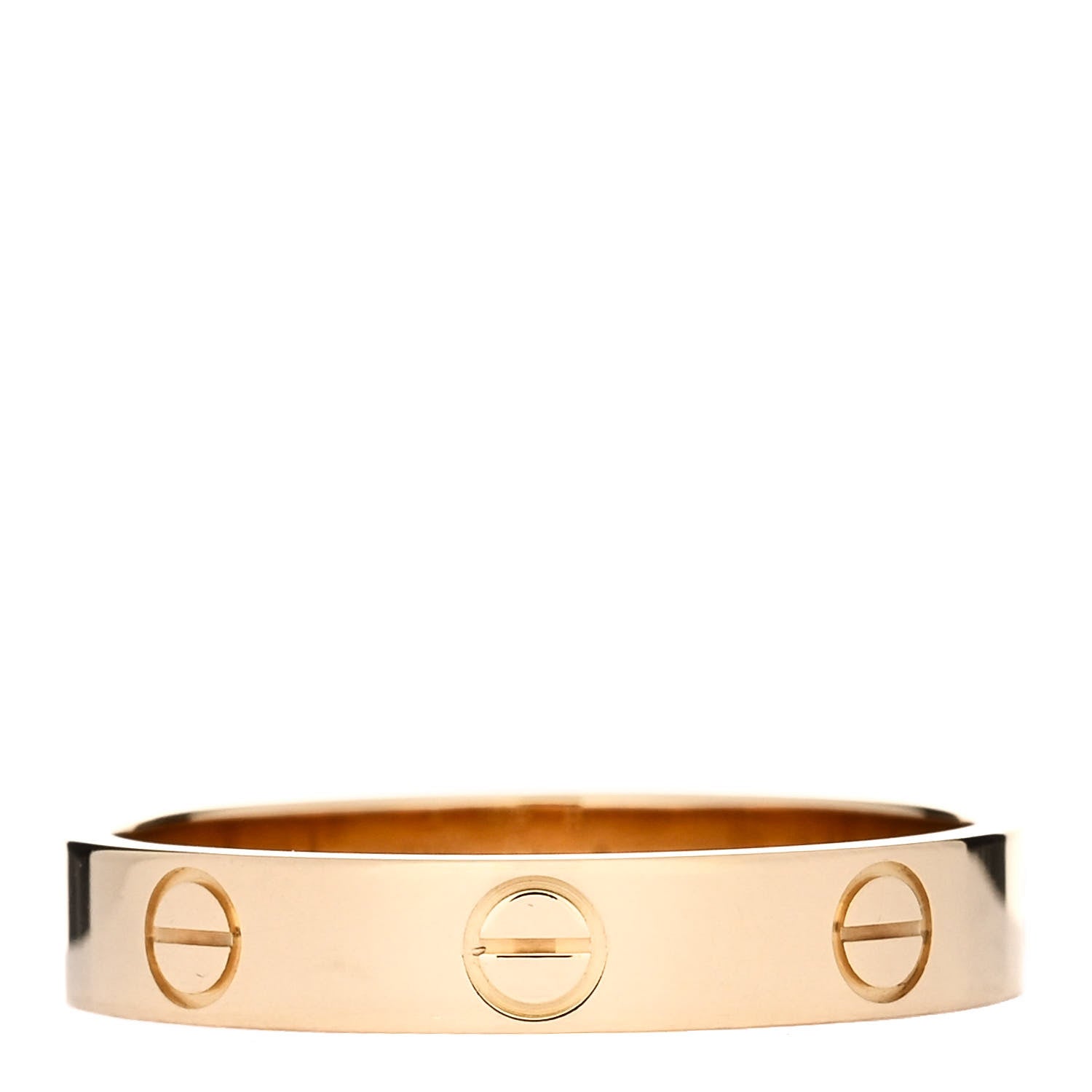 Cartier 18K Yellow Gold 3.5mm LOVE Wedding Band Ring 56 7.75 3 of 5