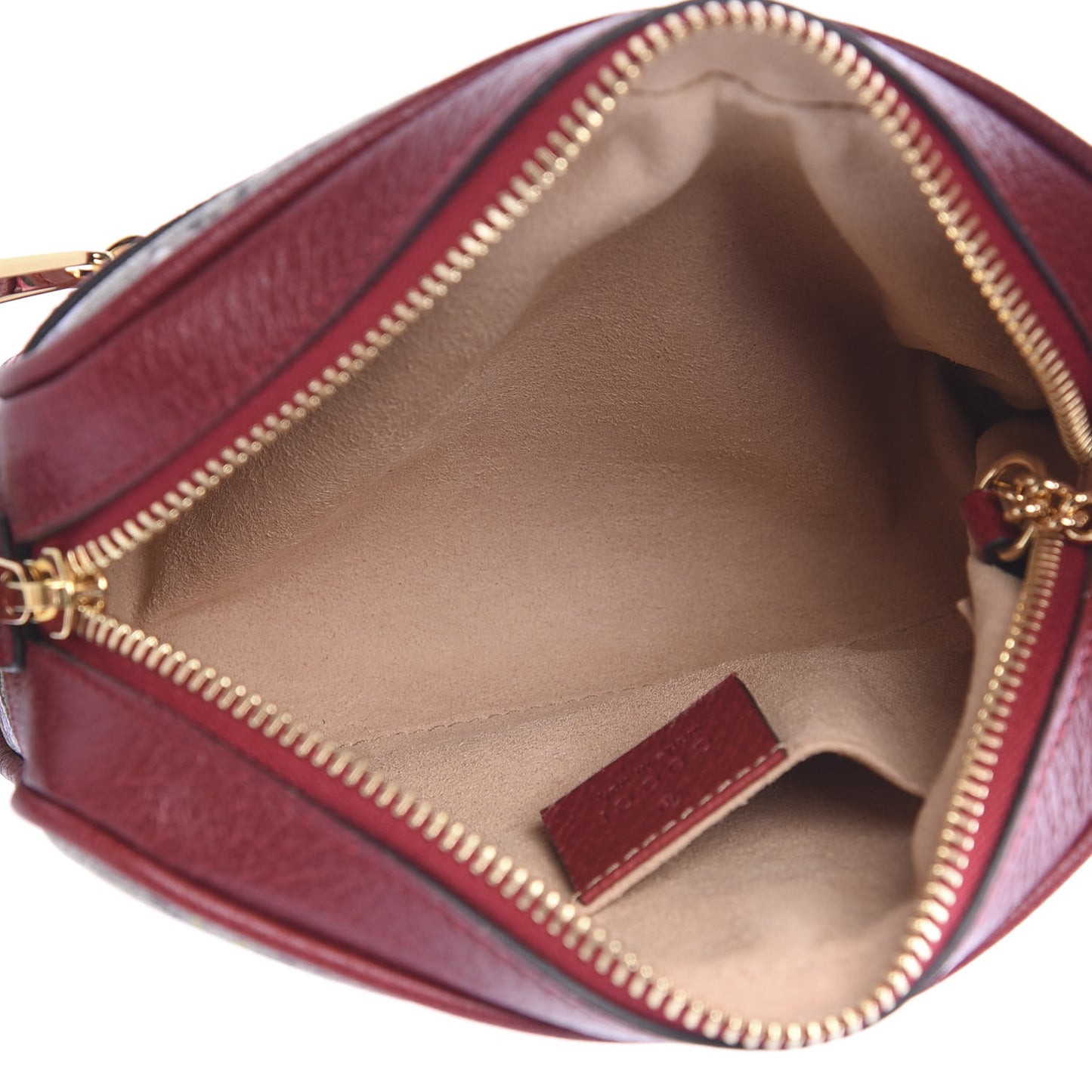 GG Supreme Monogram Flora Web Mini Ophidia Shoulder Bag Red