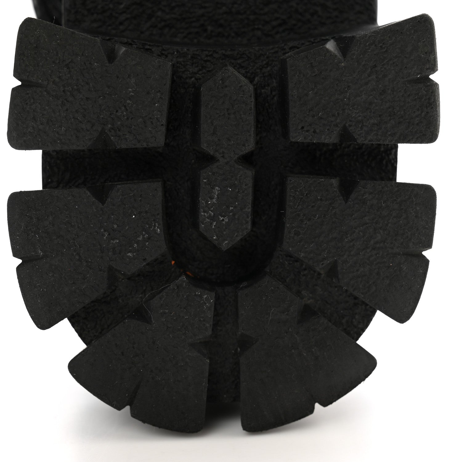 Prada Spazzolato Rois Re-Nylon Metal Triangle Logo Monolith Pouch Pocket 55mm Boots 35.5 Black 8 of 11