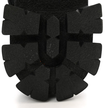 Prada Spazzolato Rois Re-Nylon Metal Triangle Logo Monolith Pouch Pocket 55mm Boots 35.5 Black 8 of 11