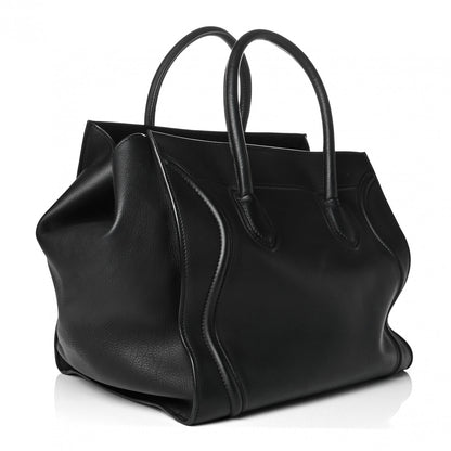 Celine Supple Calfskin Large Phantom Luggage Black 2 of 7
