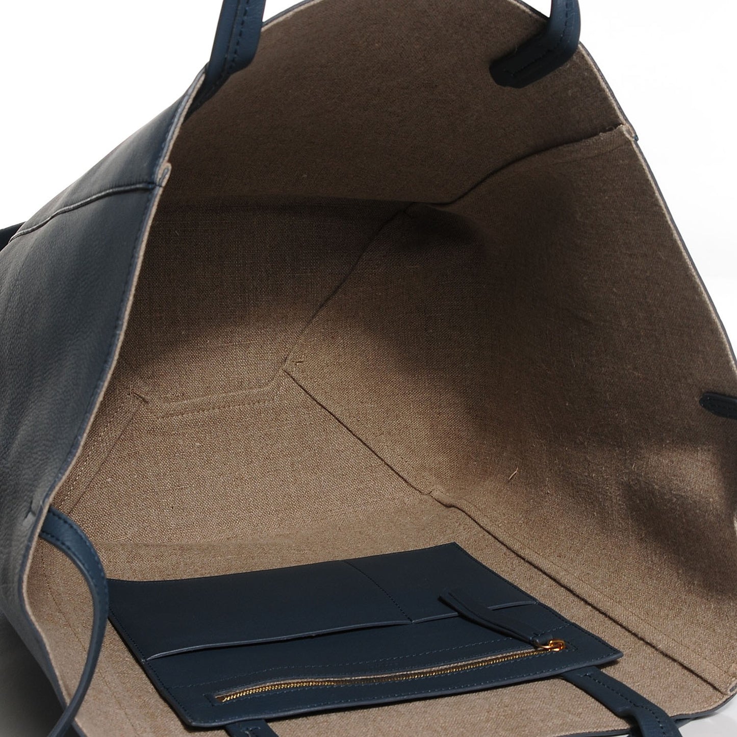 Grained Calfskin Medium Horizontal Cabas Phantom Slate