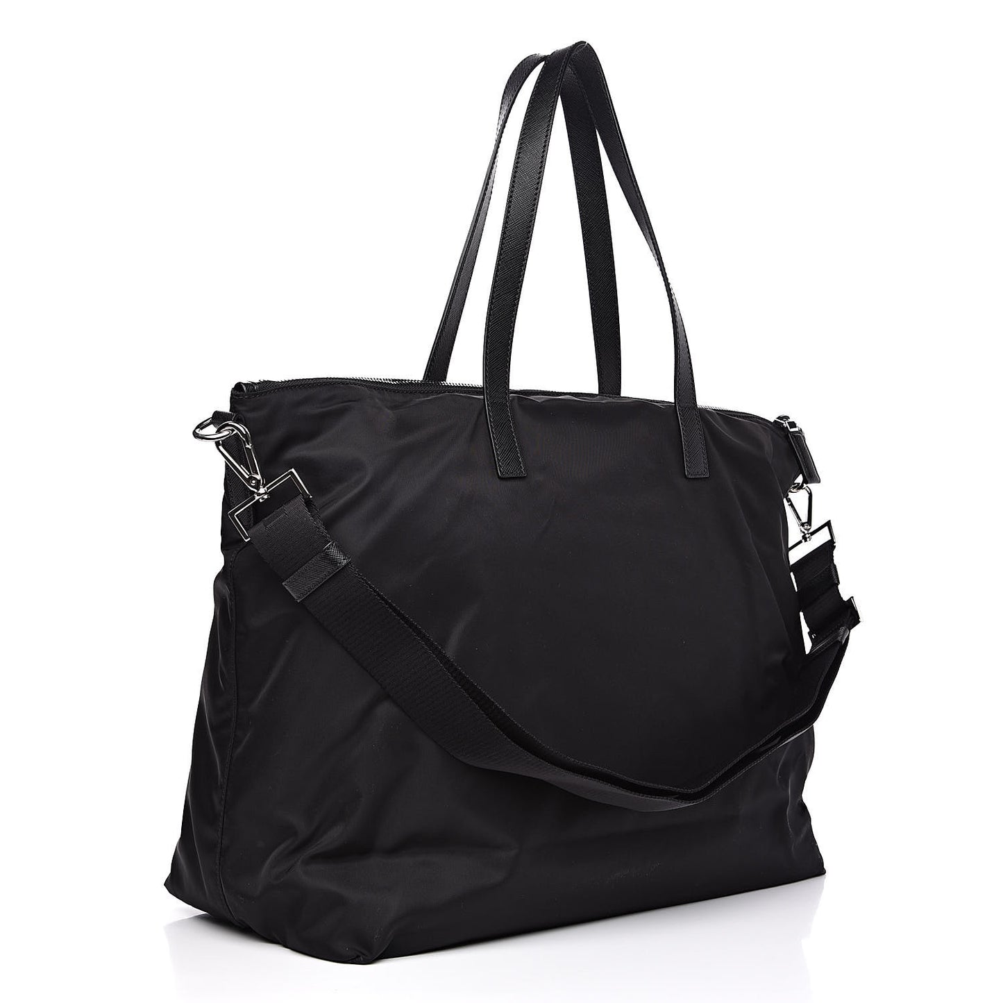 Tessuto Nylon Vela Shopping Tote Black