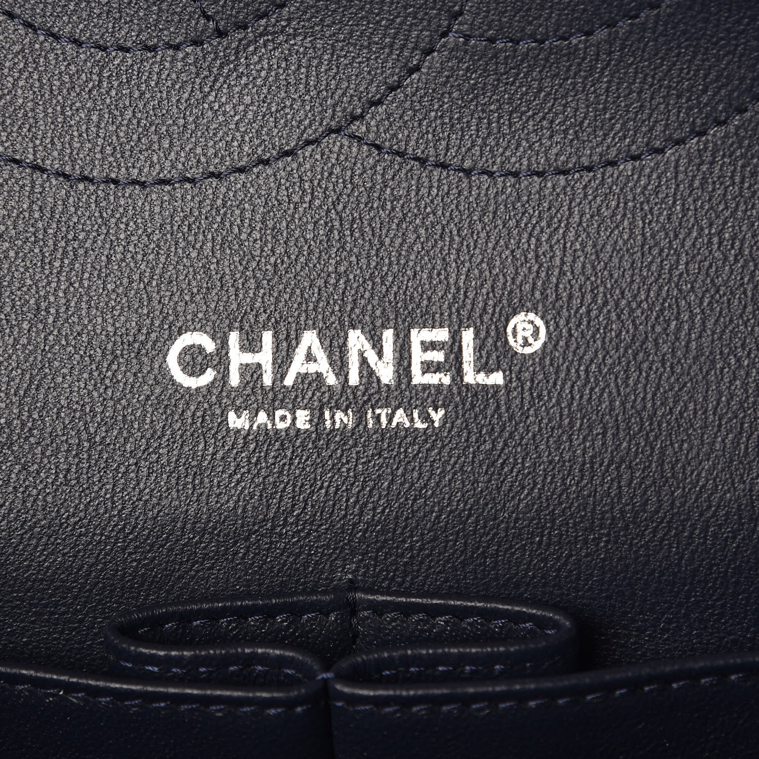 Chanel Caviar Quilted Jumbo Double Flap Dark Blue 6 of 9