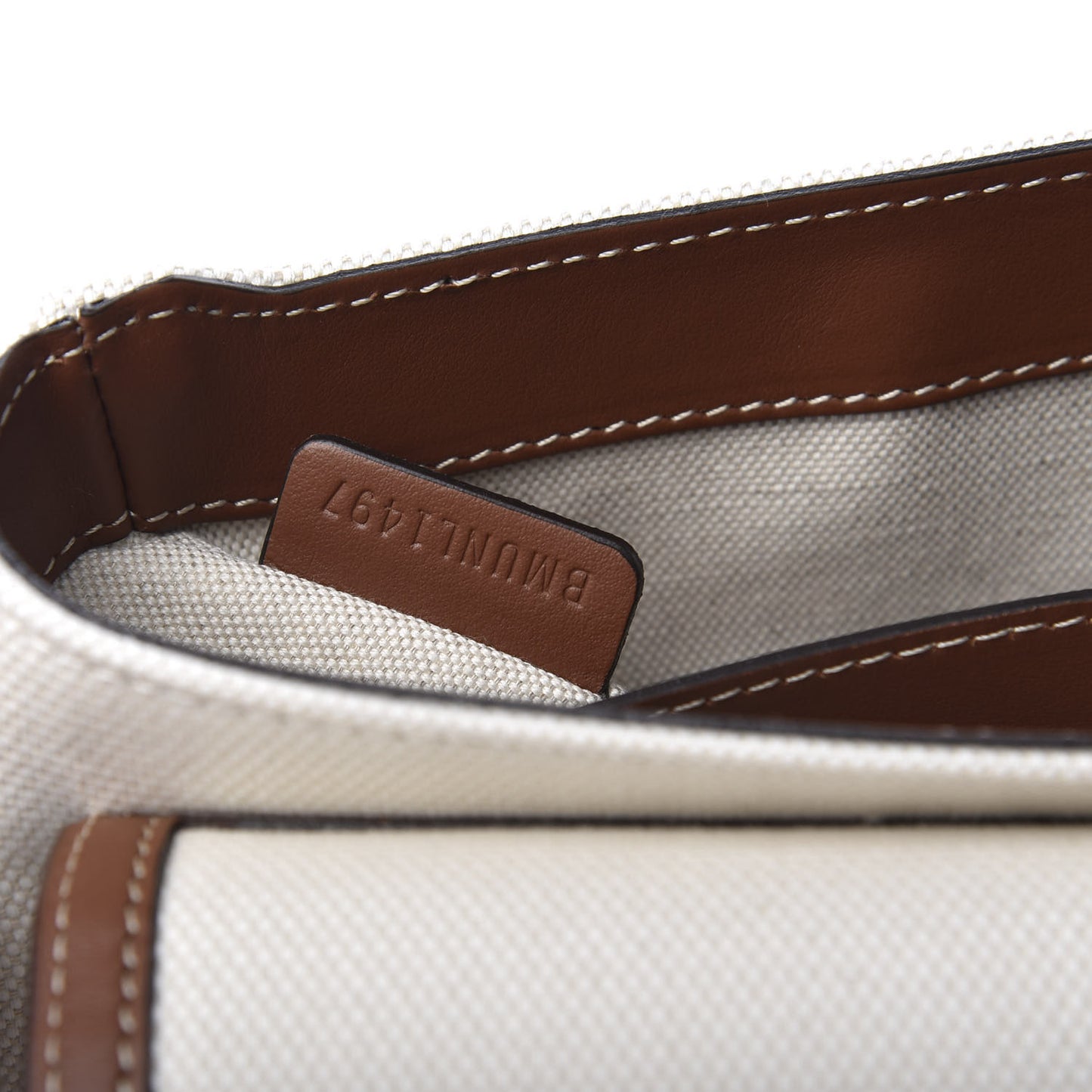 Canvas Horseferry Print Note Crossbody Bag Natural Tan