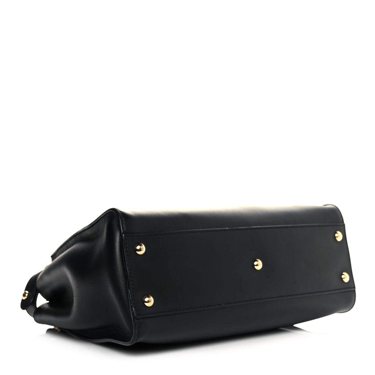 Calfskin Velvet Fun Fair Medium Peekaboo Iconic Satchel Black Tobacco Multicolor