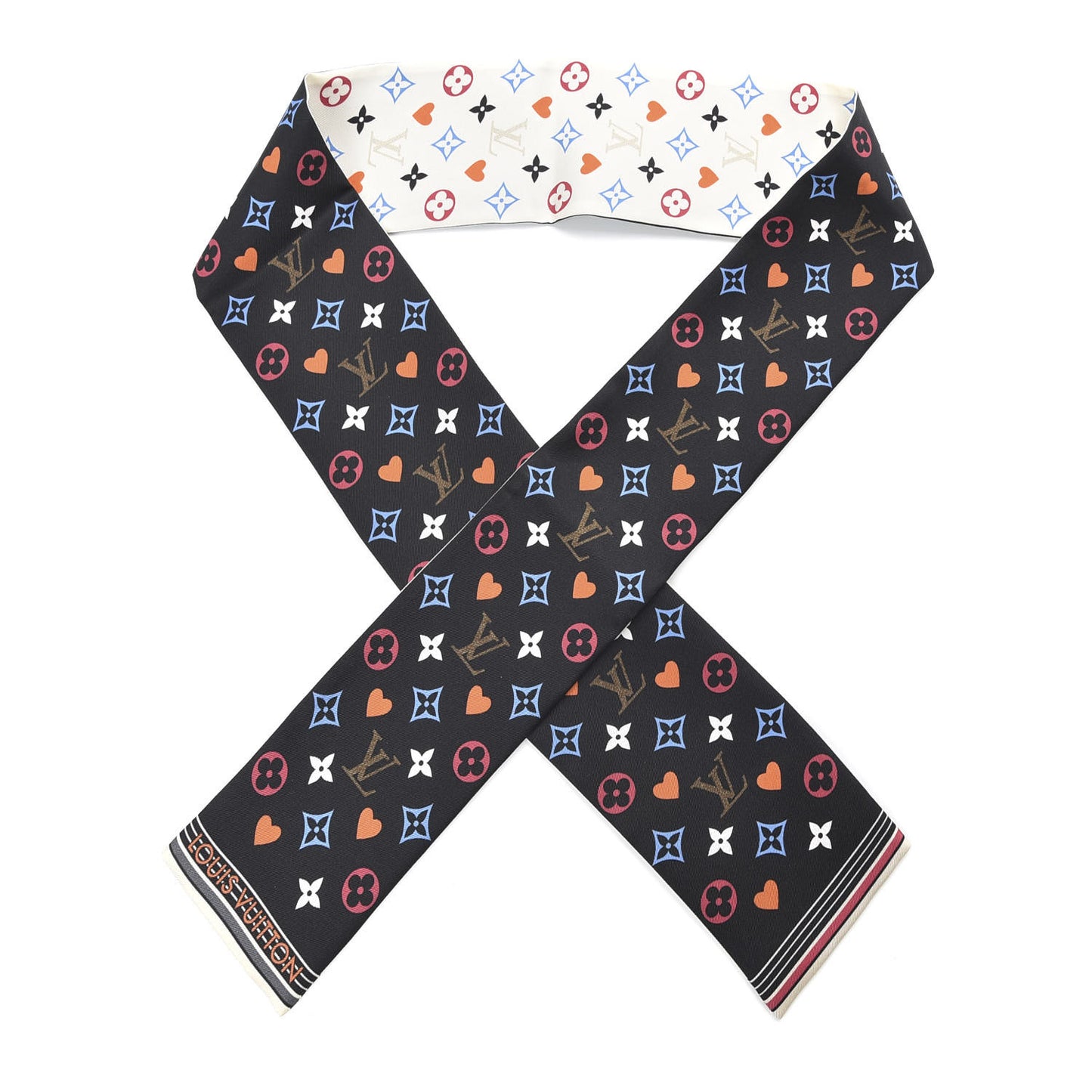 Silk Game On Bandeau Black White