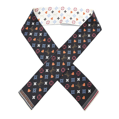 Louis Vuitton Silk Game On Bandeau Black White 1 of 5