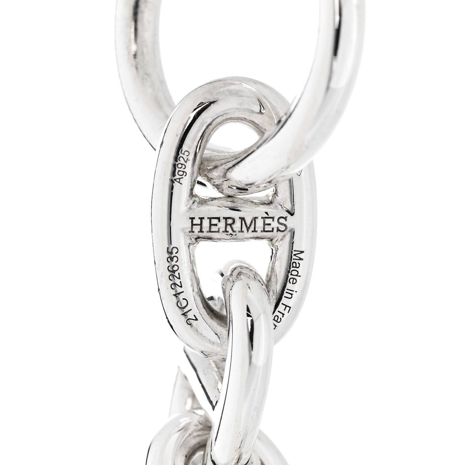 Hermes Sterling Silver MM Chaine d'Ancre Bracelet 3 of 4