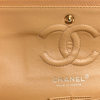 Chanel Caviar Quilted Small Double Flap Beige 12 of 13