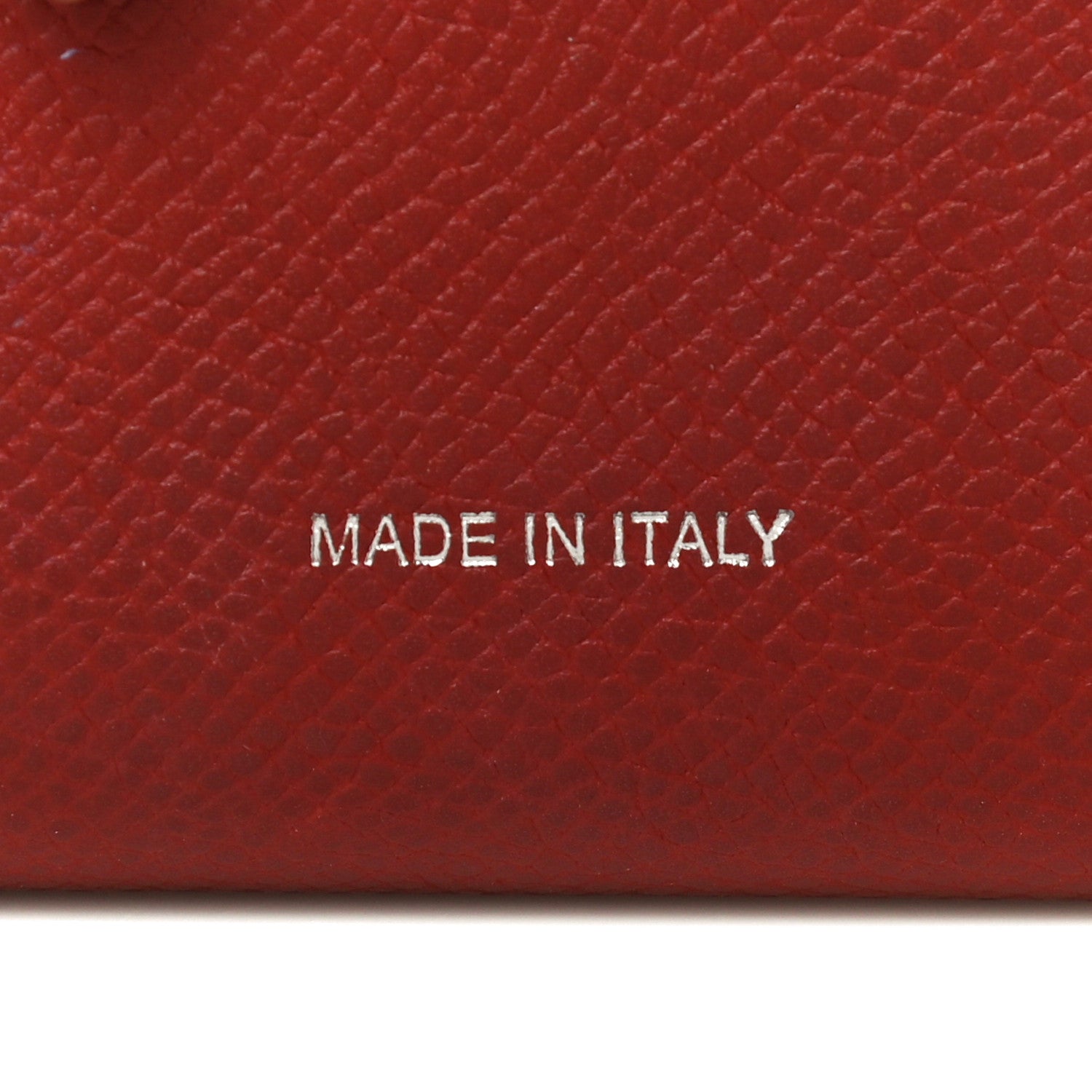 Celine Grained Calfskin Medium Multifunction Strap Wallet Scarlet 7 of 15