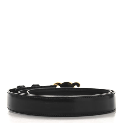 Celine Taurillon Calfskin Medium Triomphe Belt 85 34 Black 2 of 6