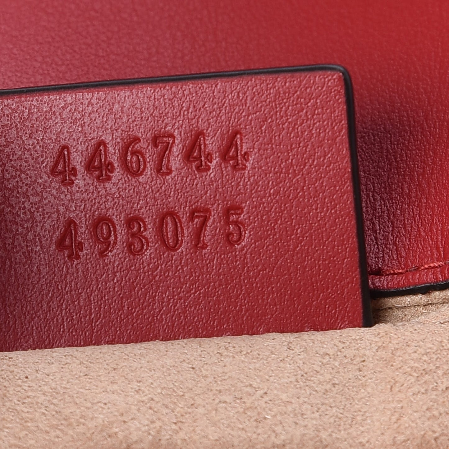 Calfskin Matelasse Mini GG Marmont Shoulder Bag Hibiscus Red