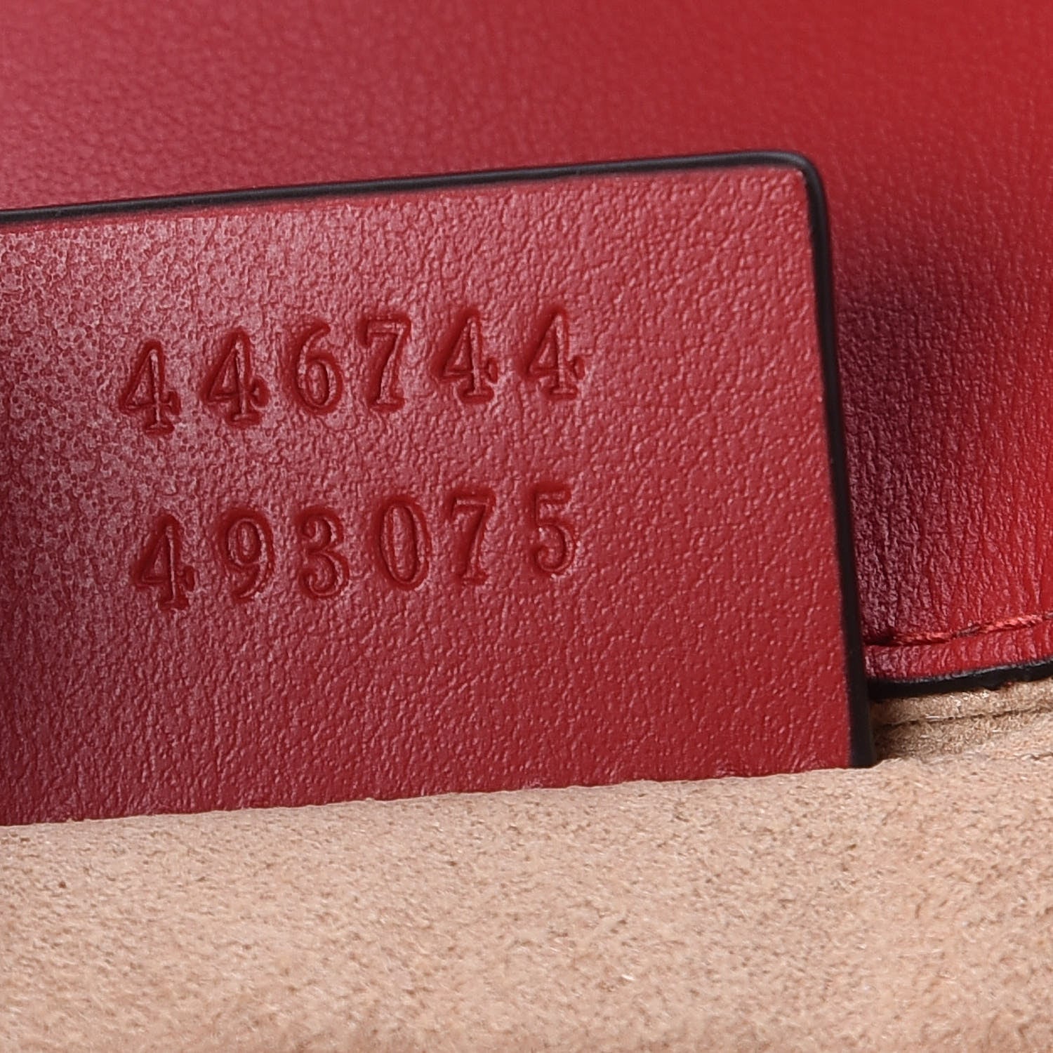 Gucci Calfskin Matelasse Mini GG Marmont Shoulder Bag Hibiscus Red 9 of 9