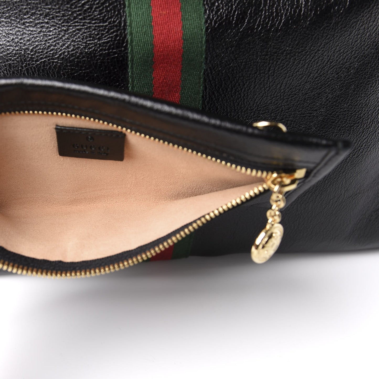 Calfskin Large Rajah Chain Tote Black