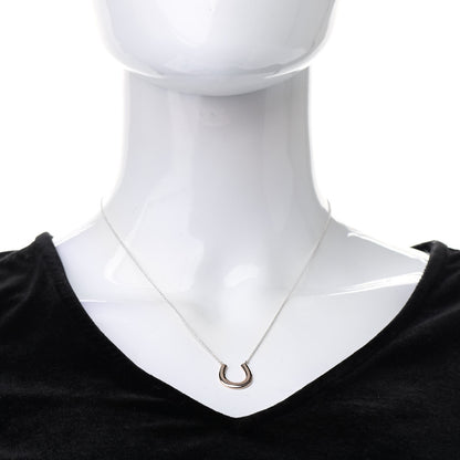 Tiffany Sterling Silver Rubedo 1837 Horseshoe Pendant Necklace 2 of 7