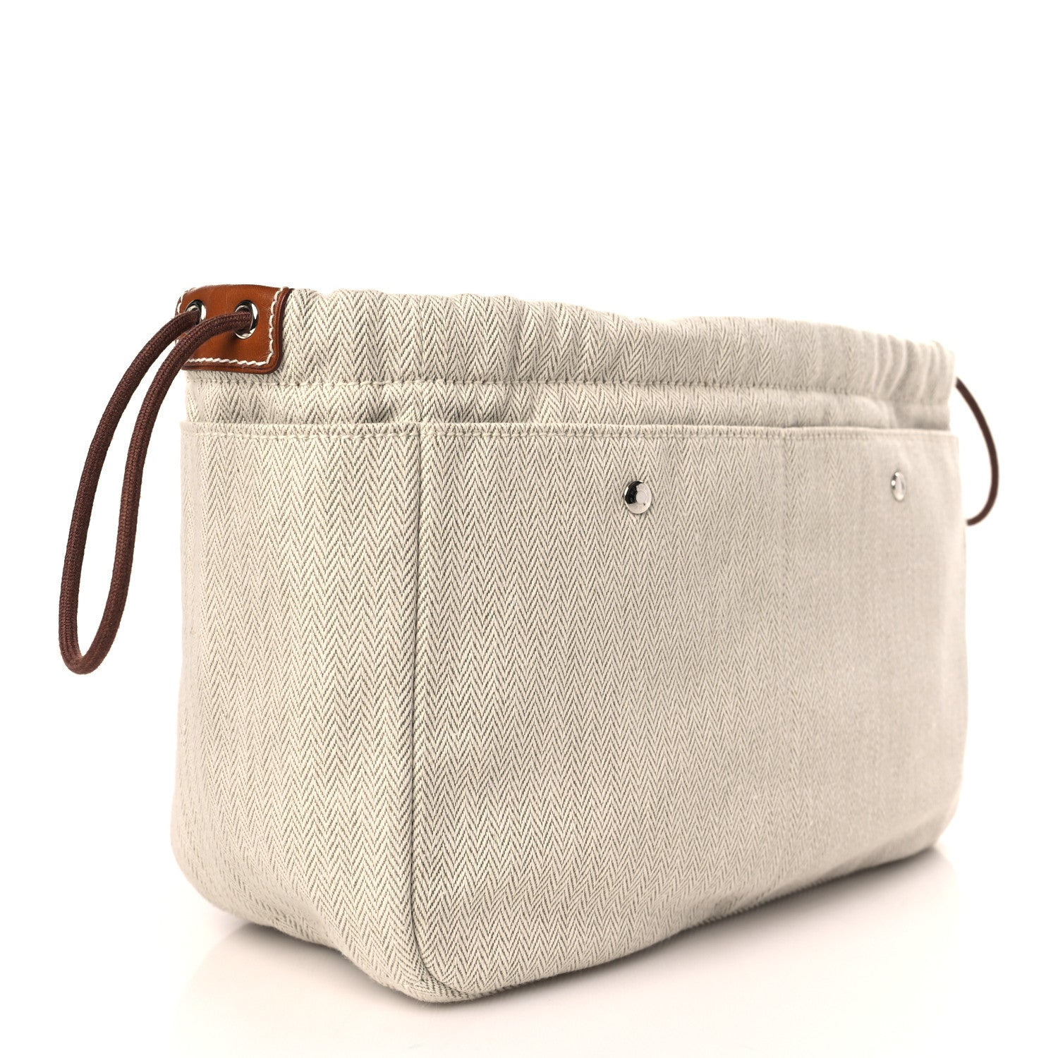 Hermes Canvas Barenia Fourbi 25 MM Pouch Naturel Fauve 3 of 9