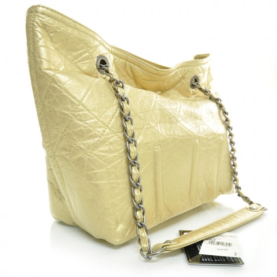Chanel Calfskin Small Shopping in Moscow Tote Gold 2 of 12