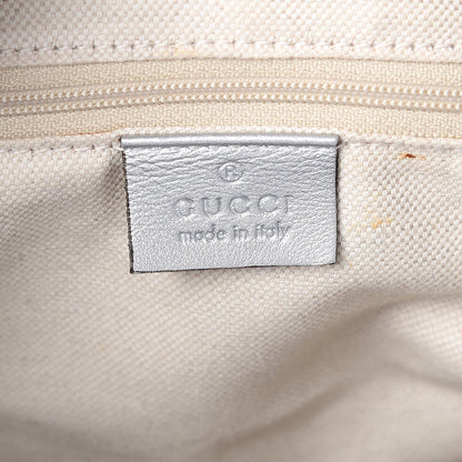 Gucci Metallic Guccissima Medium Sukey Hobo Silver 6 of 7