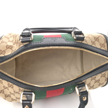Gucci Monogram Vintage Web Medium Boston Black 5 of 13