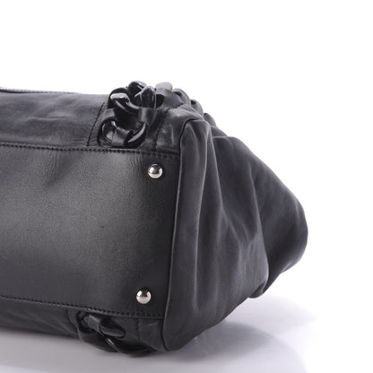 Chanel Calfskin Modern Chain Rhodoid East West Tote Black 7 of 11