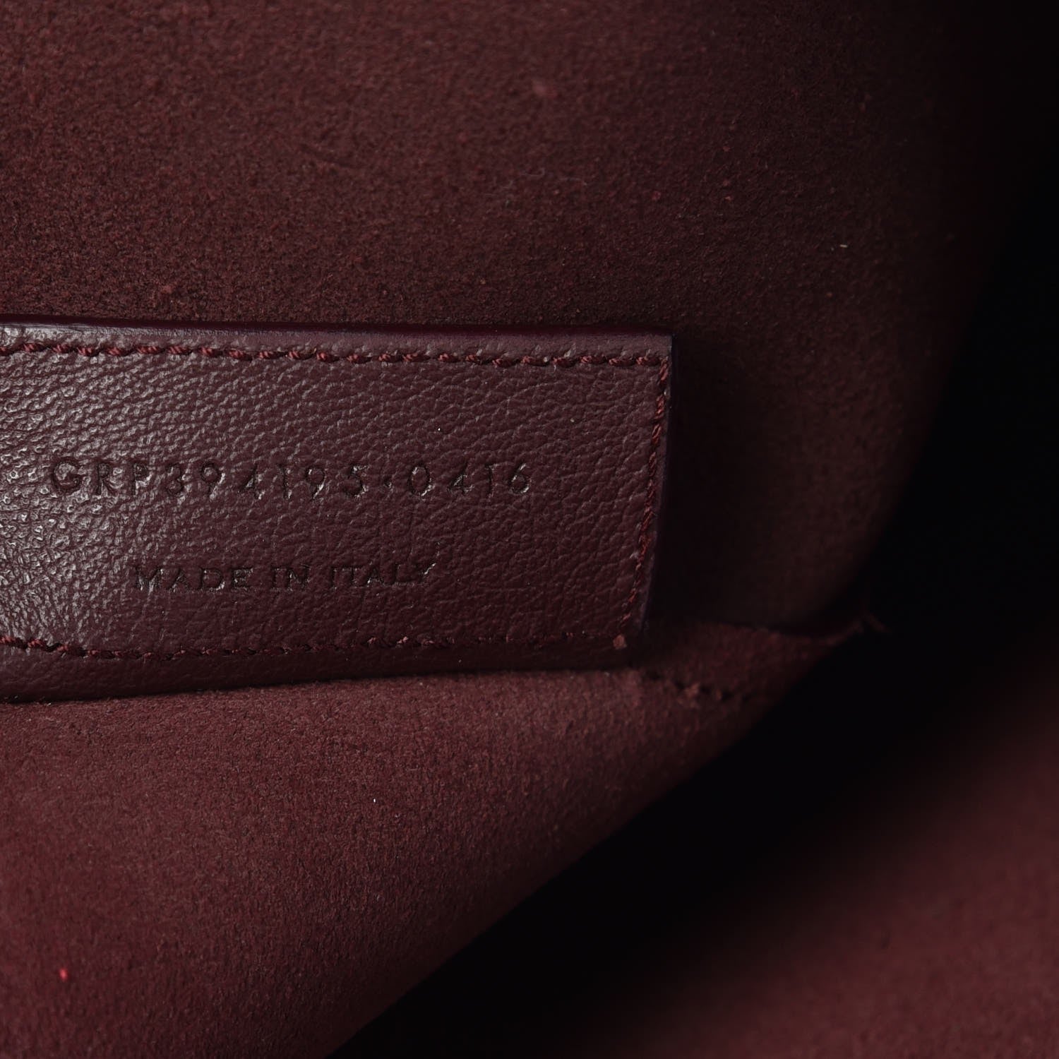 Saint Laurent Calfskin Large Shopping Tote Bordeaux 9 of 12