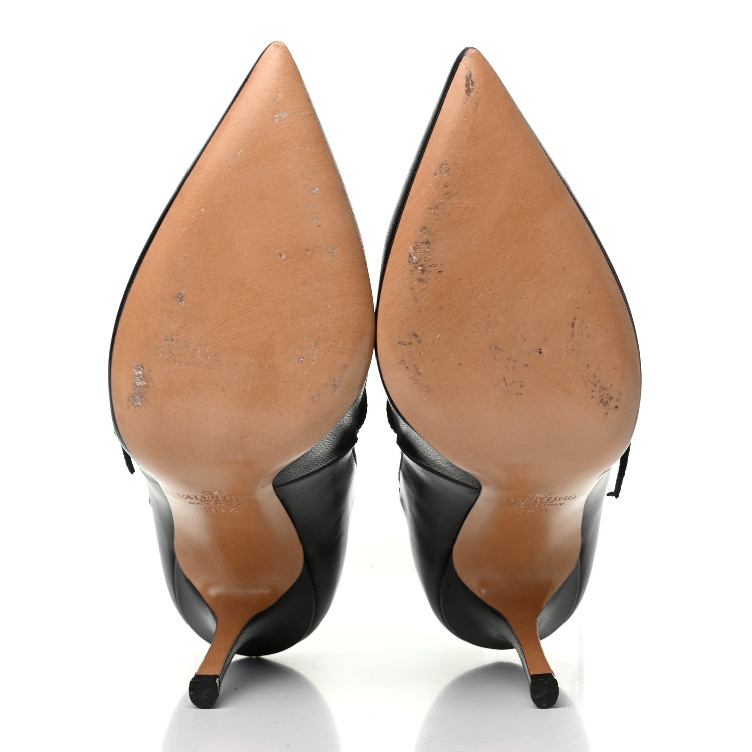 Valentino Garavani Nappa Love Latch 100mm Pumps 38.5 Black Poudre 5 of 8