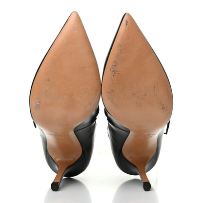 Valentino Garavani Nappa Love Latch 100mm Pumps 38.5 Black Poudre 5 of 8