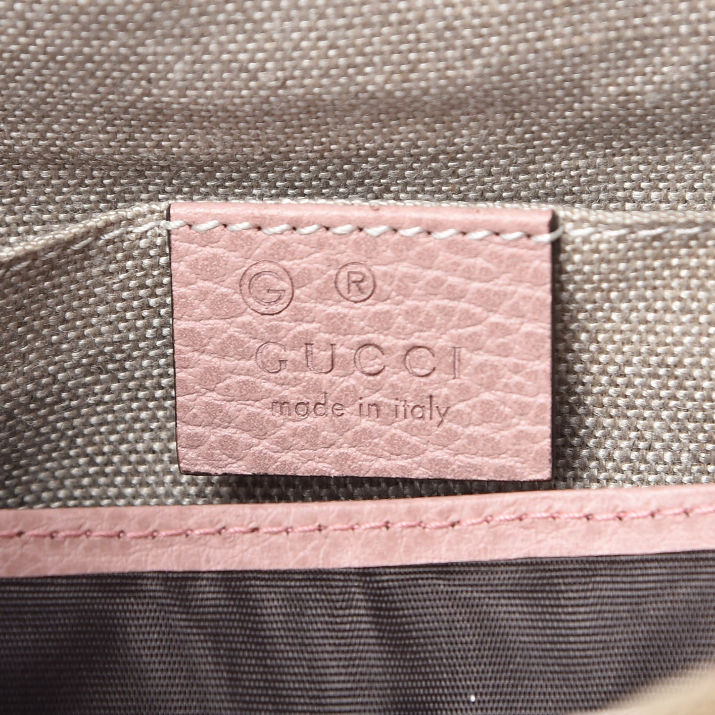 Monogram Mini Bree Messenger Bag Beige Soft Pink