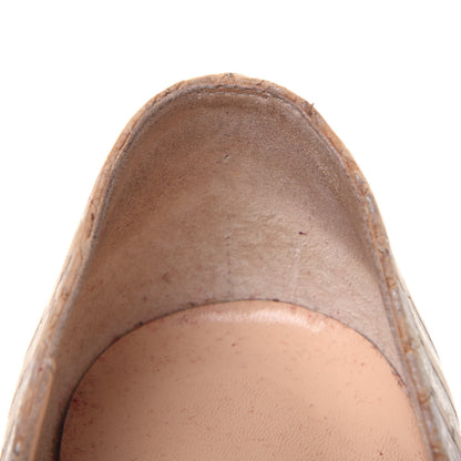 Christian Louboutin Cork Snake Embossed Daffodile 160 Pumps 39 Beige 16 of 17