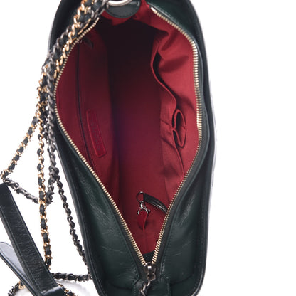 Chanel Aged Calfskin Quilted Medium Gabrielle Hobo Green 5 of 8