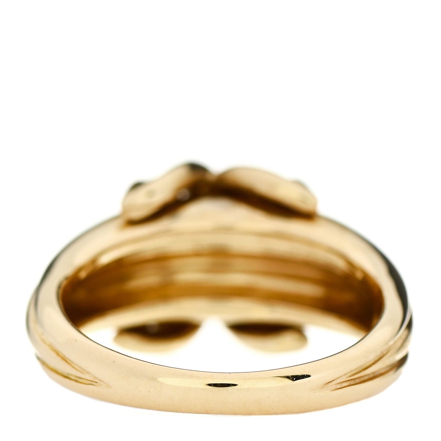 18K Yellow Gold Diamond Signature X Ring 49 4.75