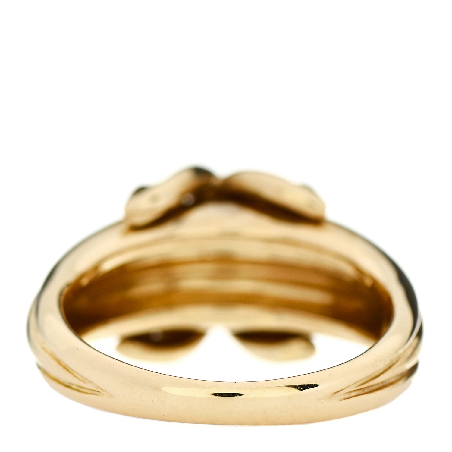 Tiffany 18K Yellow Gold Diamond Signature X Ring 49 4.75 3 of 5