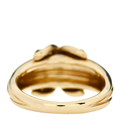 Tiffany 18K Yellow Gold Diamond Signature X Ring 49 4.75 3 of 5