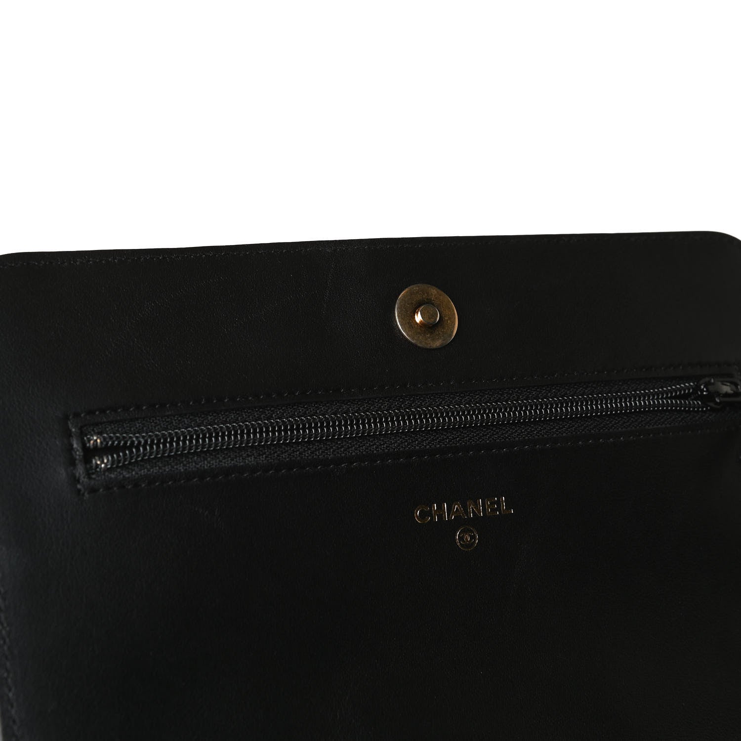 Chanel Caviar Quilted Boy Wallet On Chain WOC Black 16 of 20