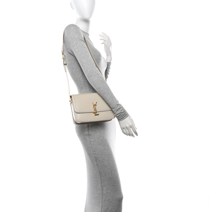 Saint Laurent Box Calfskin Monogram Medium Solferino Satchel Crema Soft 2 of 11