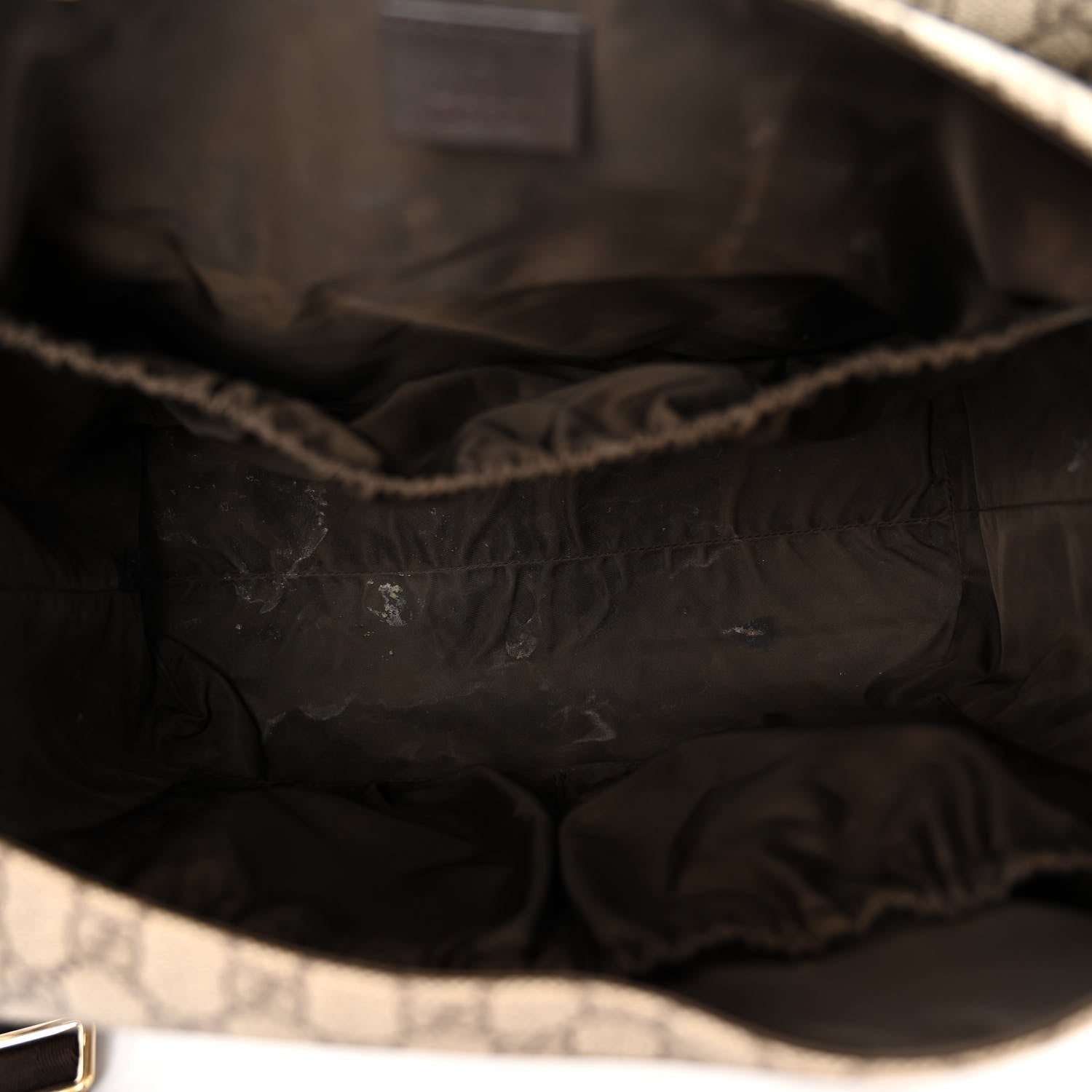 Gucci GG Plus Monogram Messenger Diaper Bag Dark Brown 6 of 13