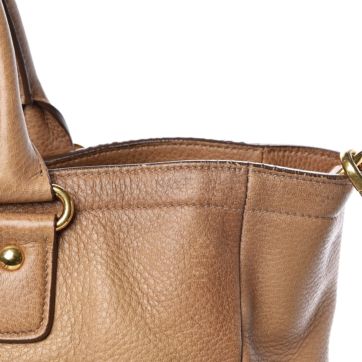Prada Vitello Daino Shopping Tote Sughero 16 of 20