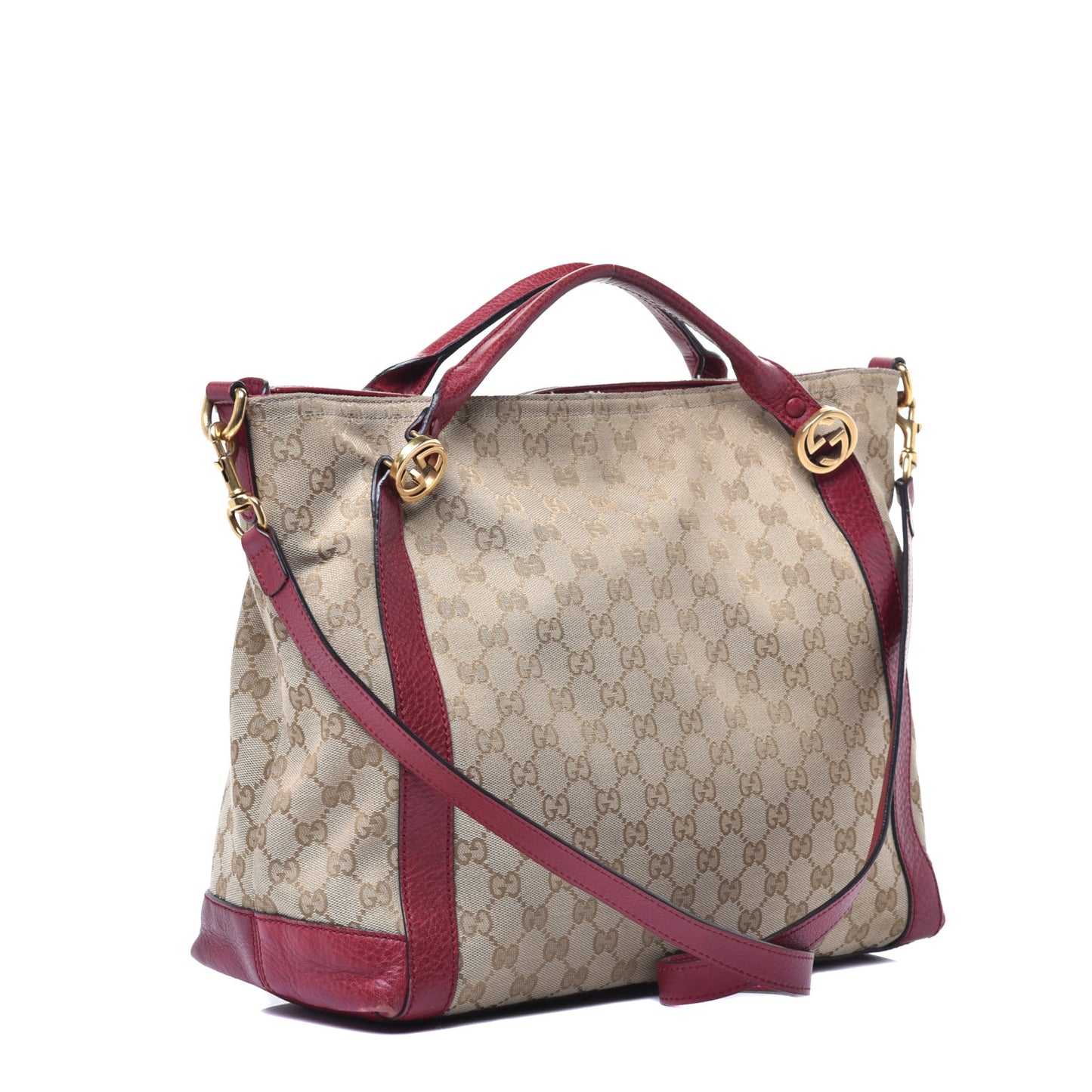 Monogram Medium Miss GG Top Handle Bag Dark Red