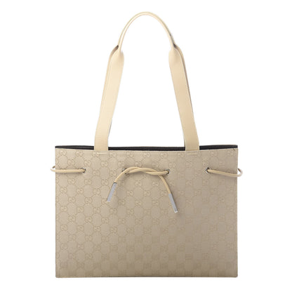Gucci Monogram Drawstring Bag Beige 1 of 13