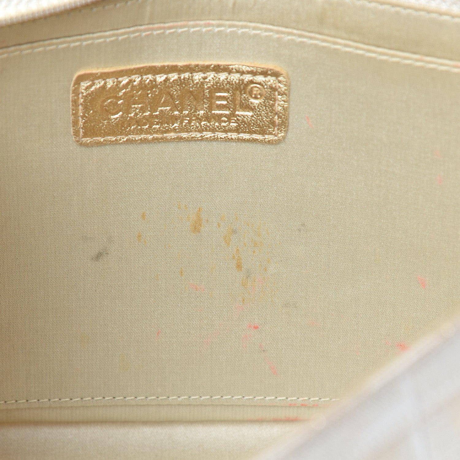 Chanel Metallic Nylon Medium Travel Flap Light Gold 16 of 19