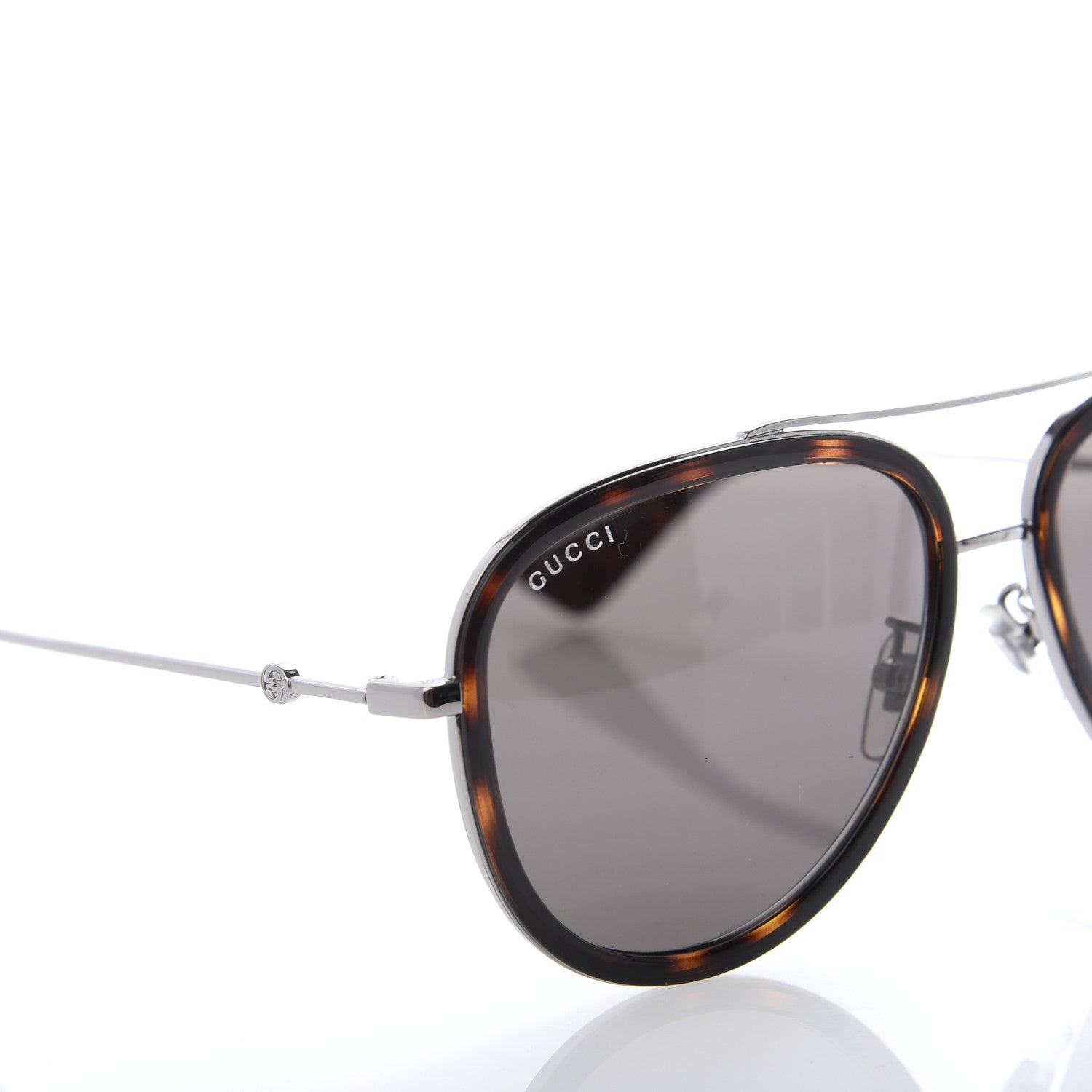 Gucci Aviator Sunglasses GG0062S Tortoise 7 of 8