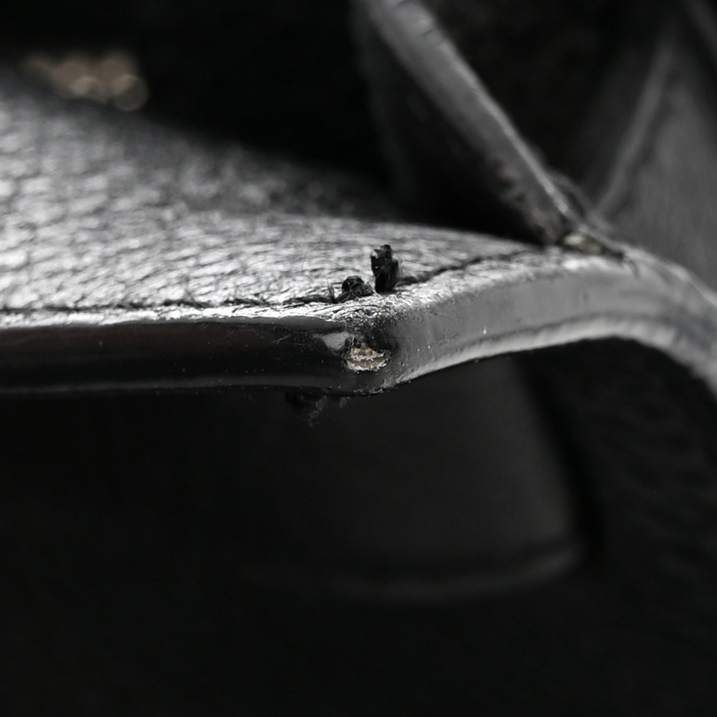 Grained Calfskin Baby Sac De Jour Souple Black