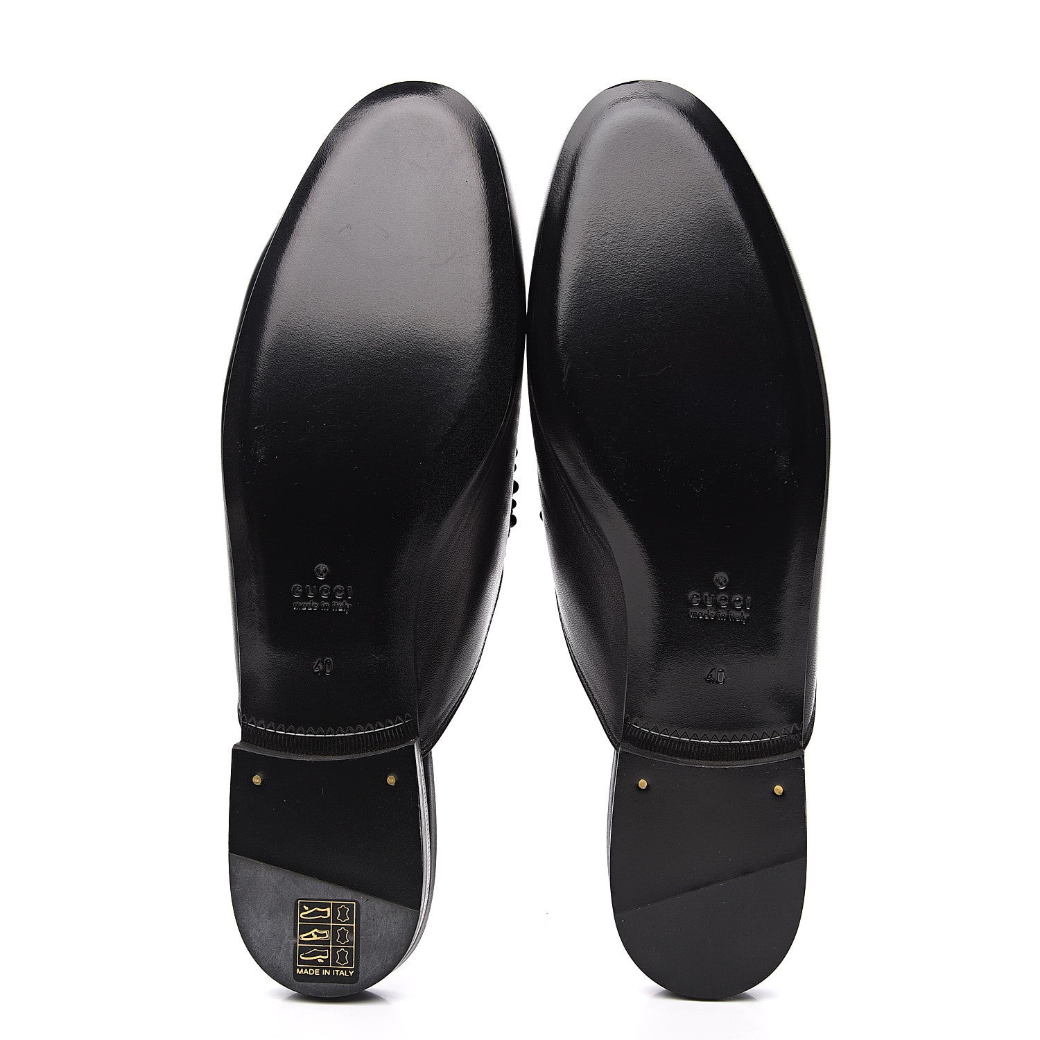 Gucci Malaga Kid Bead Embellished Womens Princetown Slippers 40 Black 9 of 10