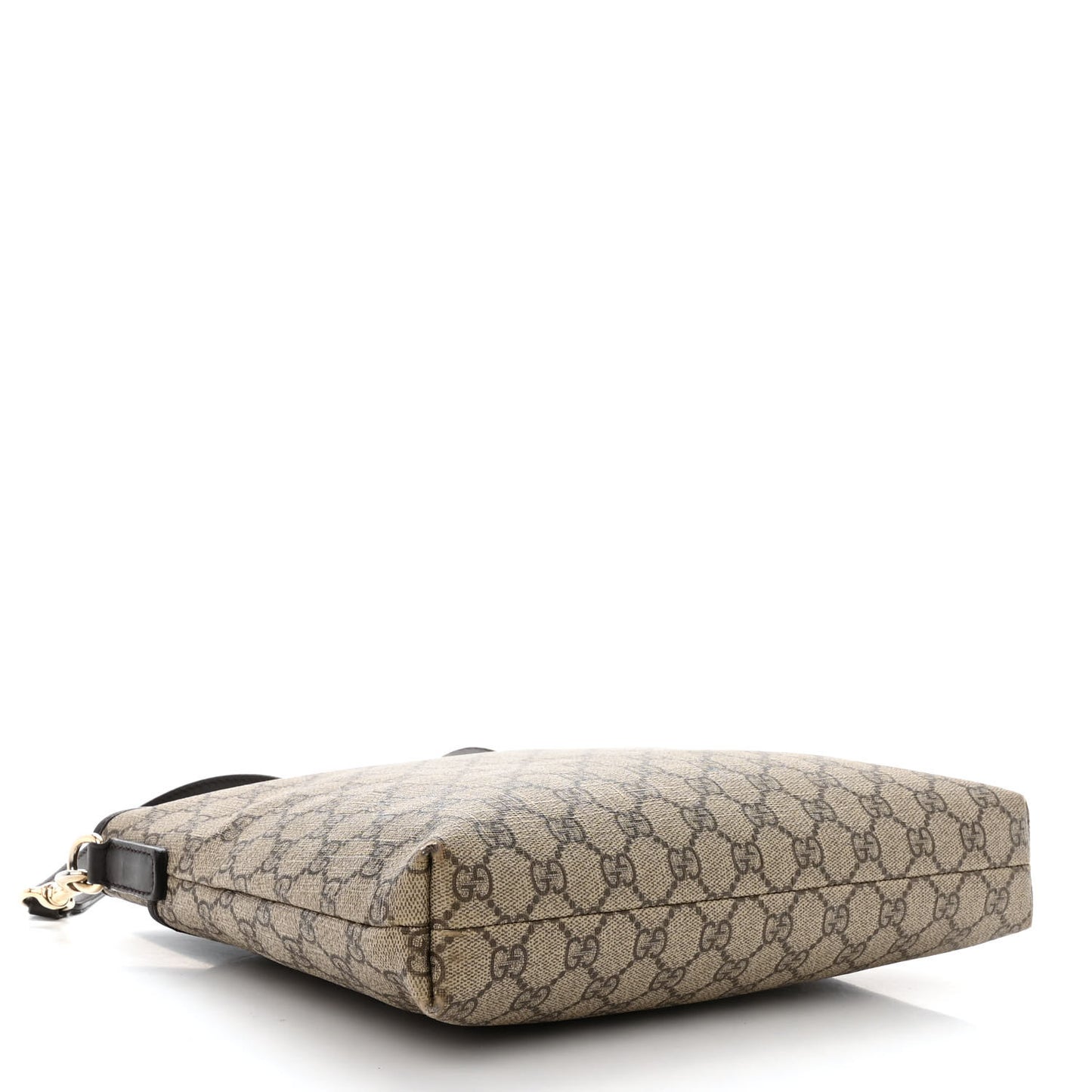 GG Plus Monogram Medium Flat Messenger Bag Dark Brown