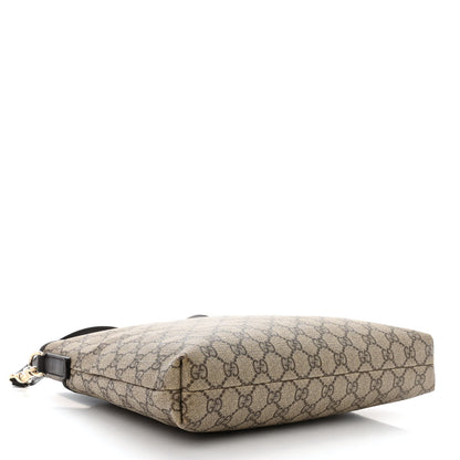 Gucci GG Plus Monogram Medium Flat Messenger Bag Dark Brown 4 of 10