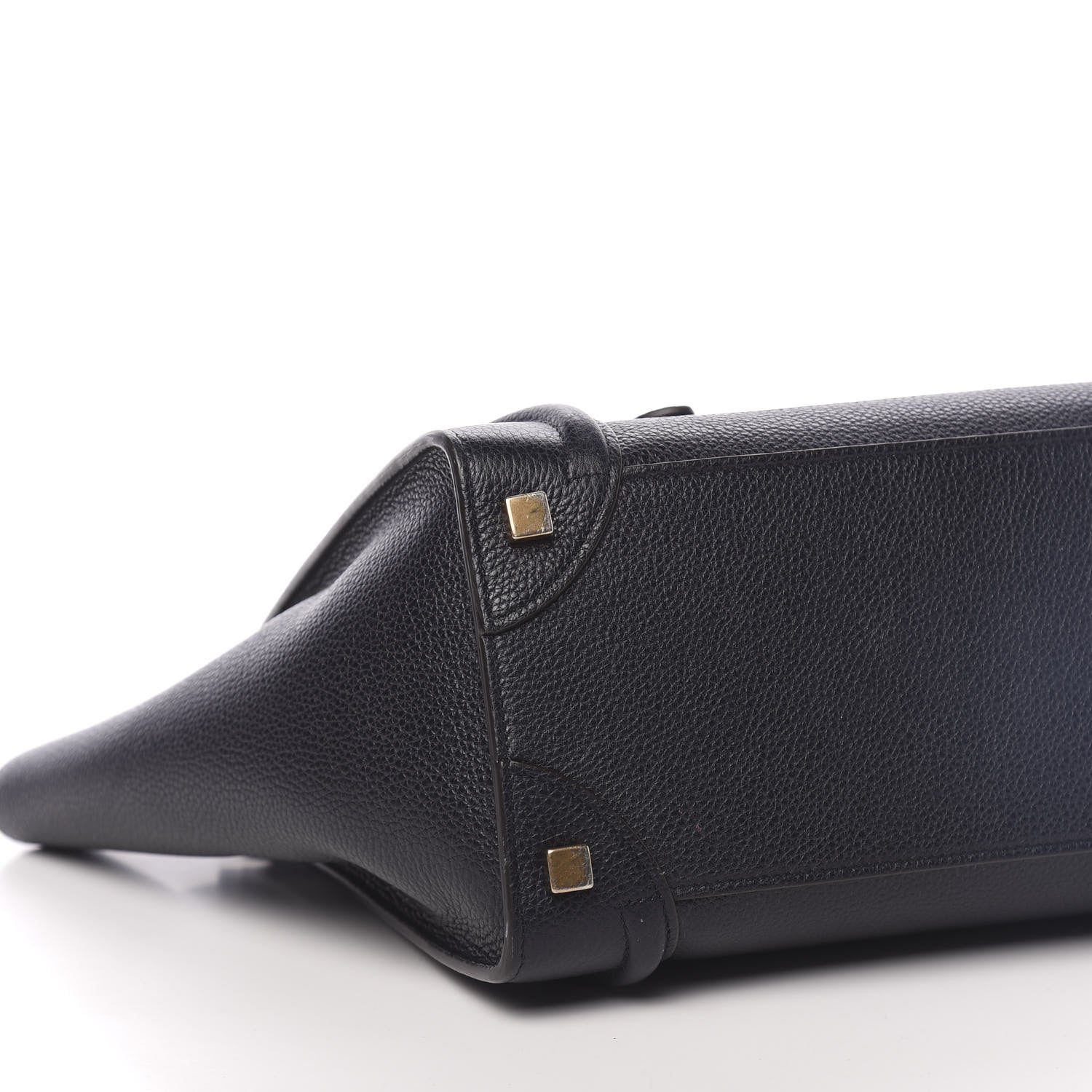 Celine Drummed Calfskin Micro Luggage Midnight 8 of 9