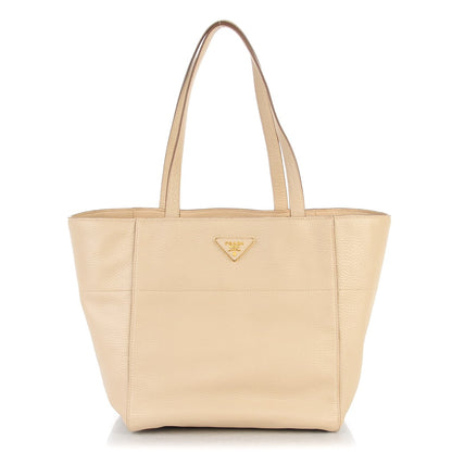 Prada Vitello Daino Tote Sabbia 1 of 8