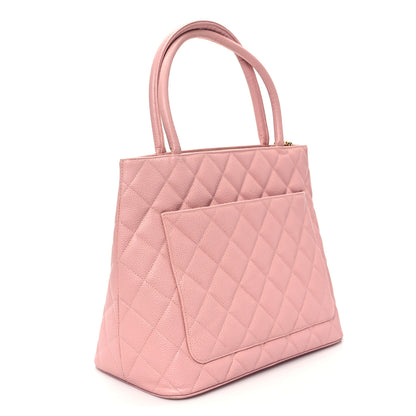 Chanel Caviar Quilted Medallion Tote Light Pink 3 of 11